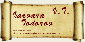 Varvara Todorov vizit kartica